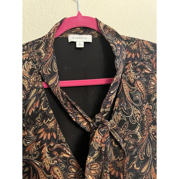 Evereve Eliza Paisley Dress Size Large Midi - Picture 7 of 7